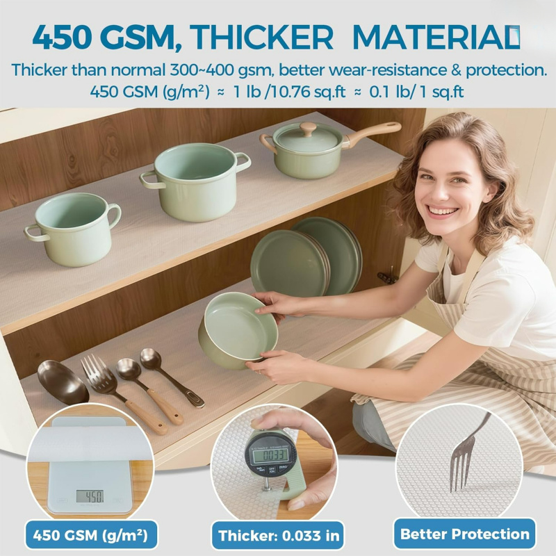 Non-Adhesive EVA Shelf Liner w - đánh giá và giá Kitchen Appliances Cabinet