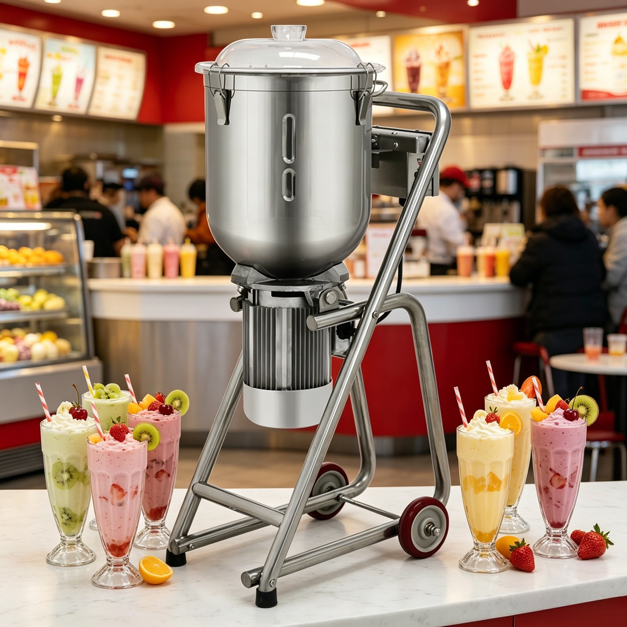 Mobile Cart High Power Smoothi - đánh giá và giá Blender High Power