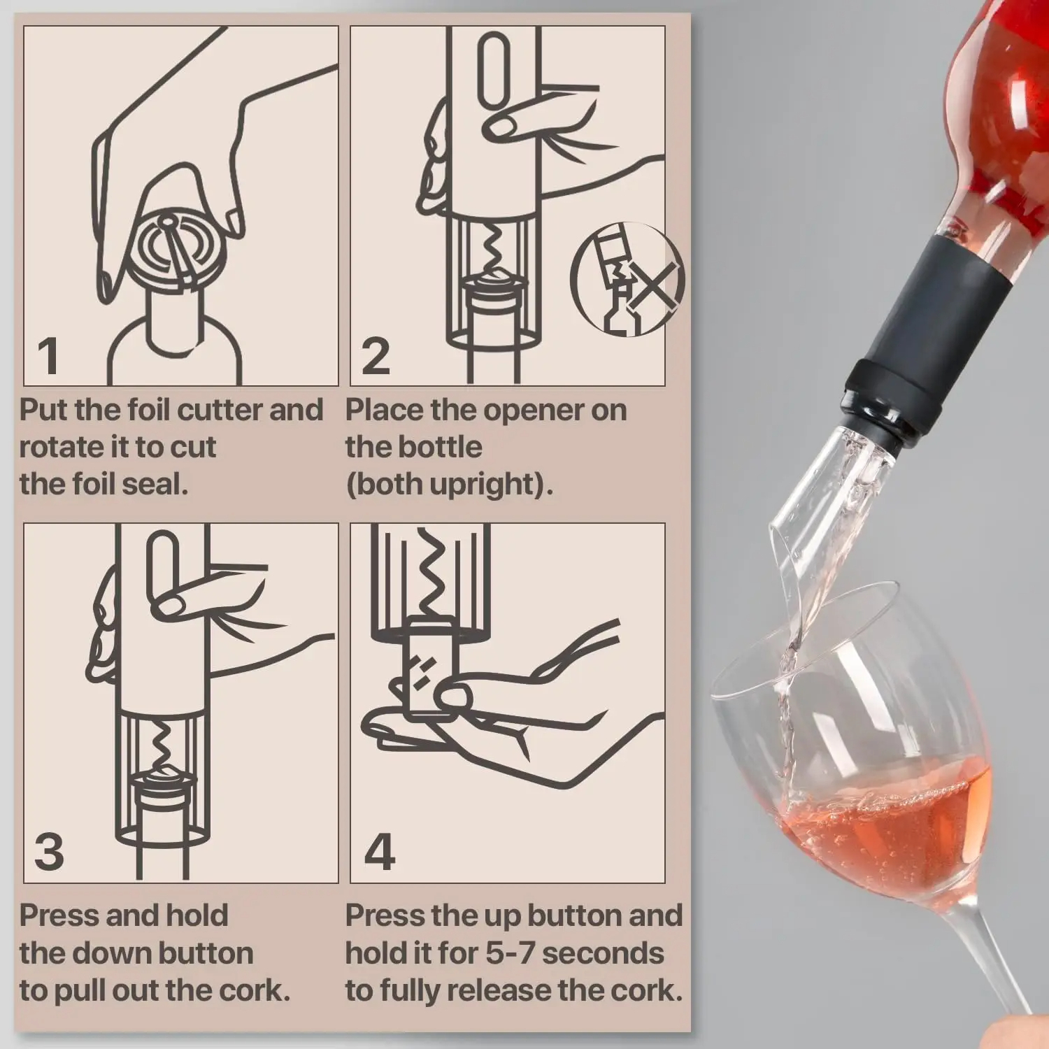 HOMEFISH Electric Wine Bottle  - đánh giá và giá Wine Opener Electric