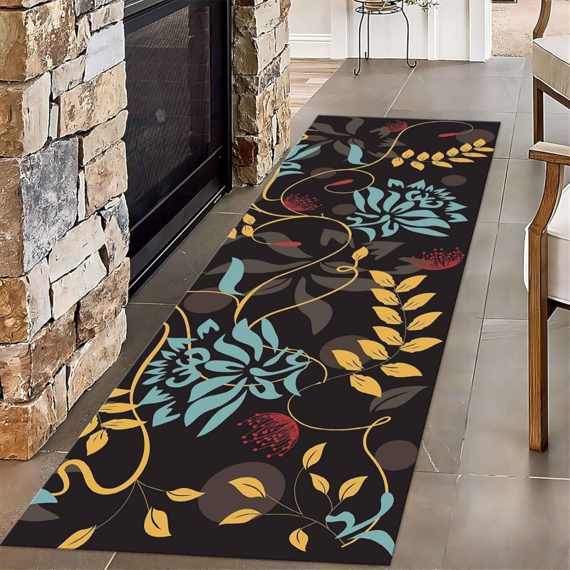 Tropical Leaves Print Runner R - đánh giá và giá Kitchen Appliances Green