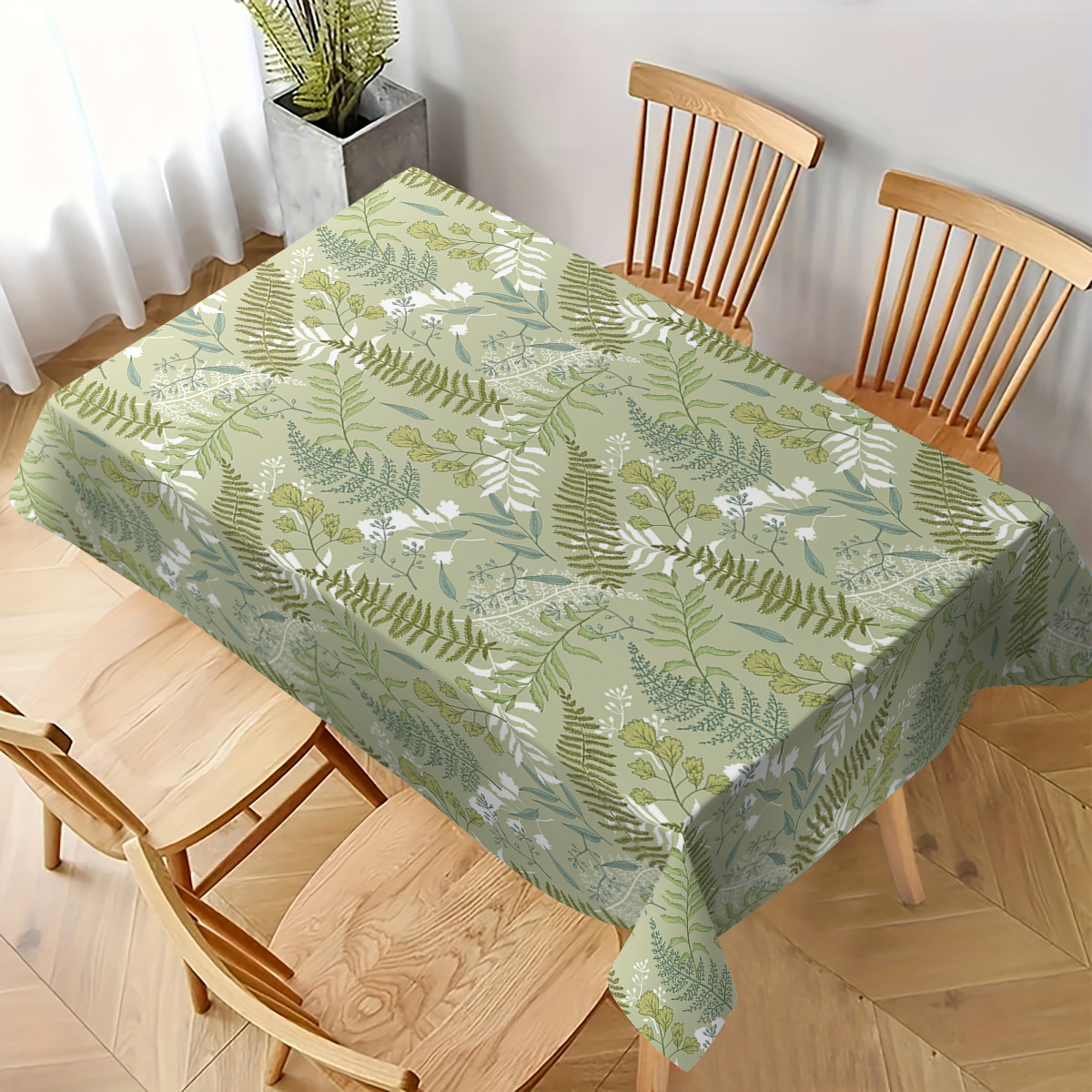Green Fern Leaf Botanical Tabl - đánh giá và giá Kitchen Appliances Green