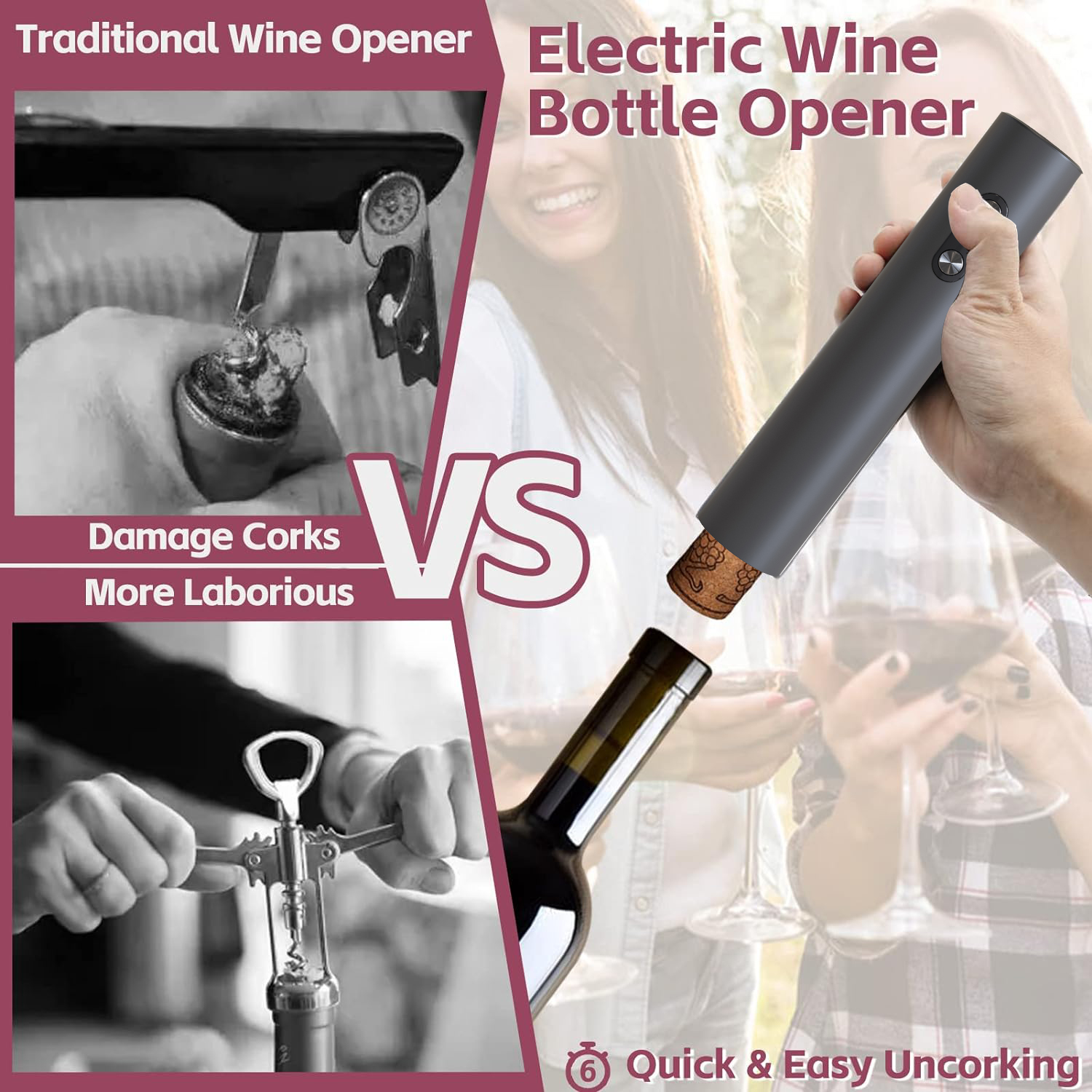Electric Wine Opener, Black Co - đánh giá và giá Wine Opener Electric