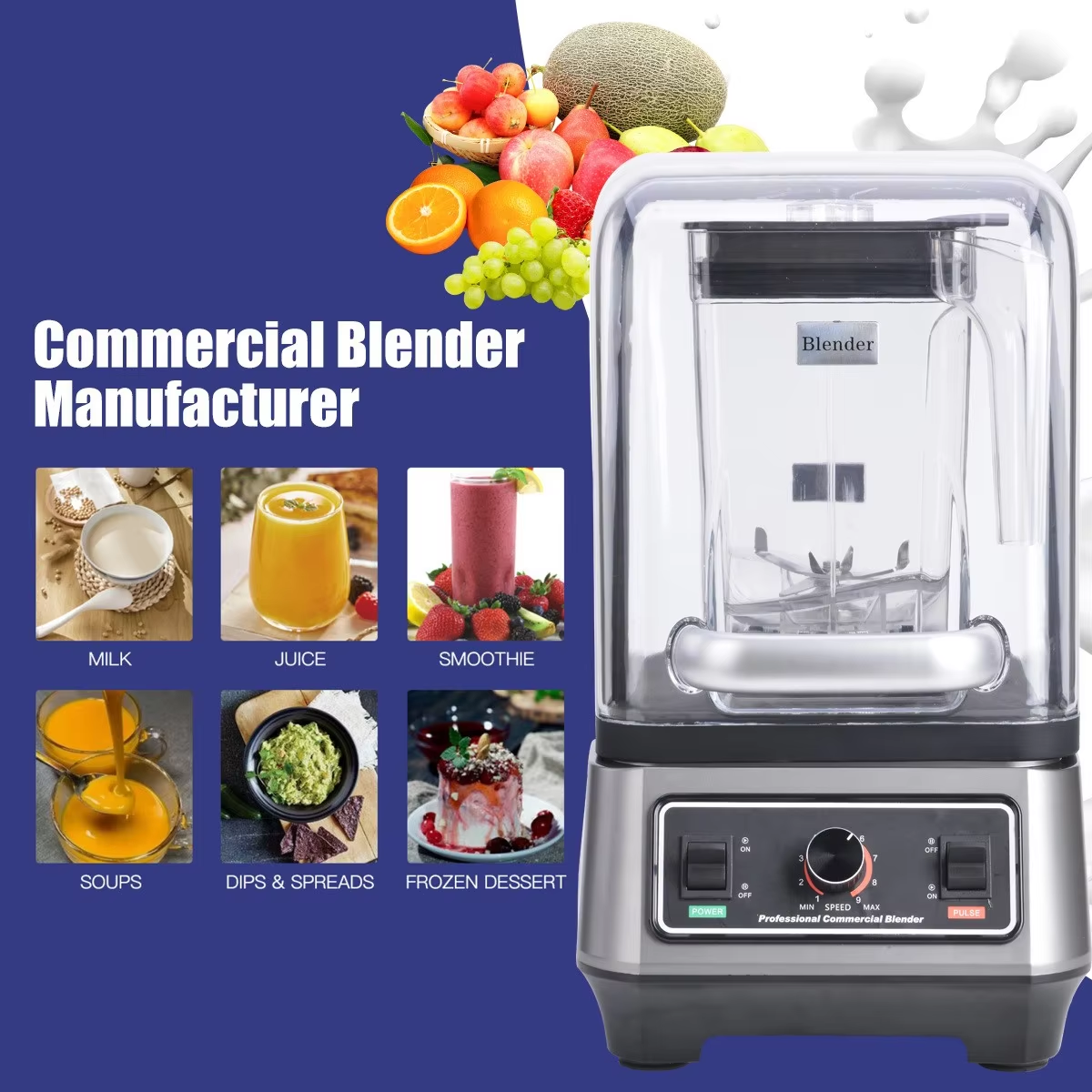 New Commercial High Power Blen - đánh giá và giá Blender High Power