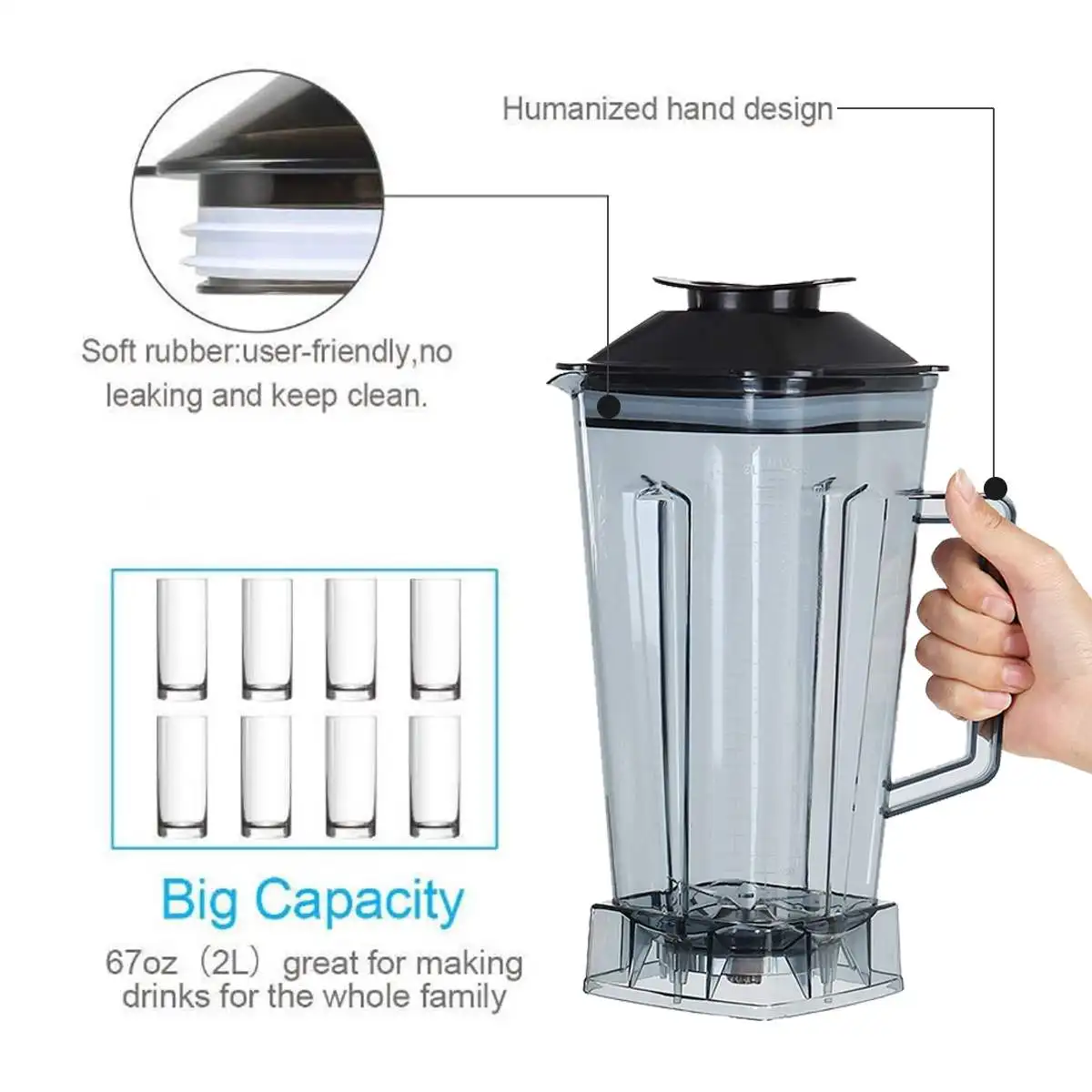 SOKANY 4500W Heavy Duty Commer - đánh giá và giá Blender High Power