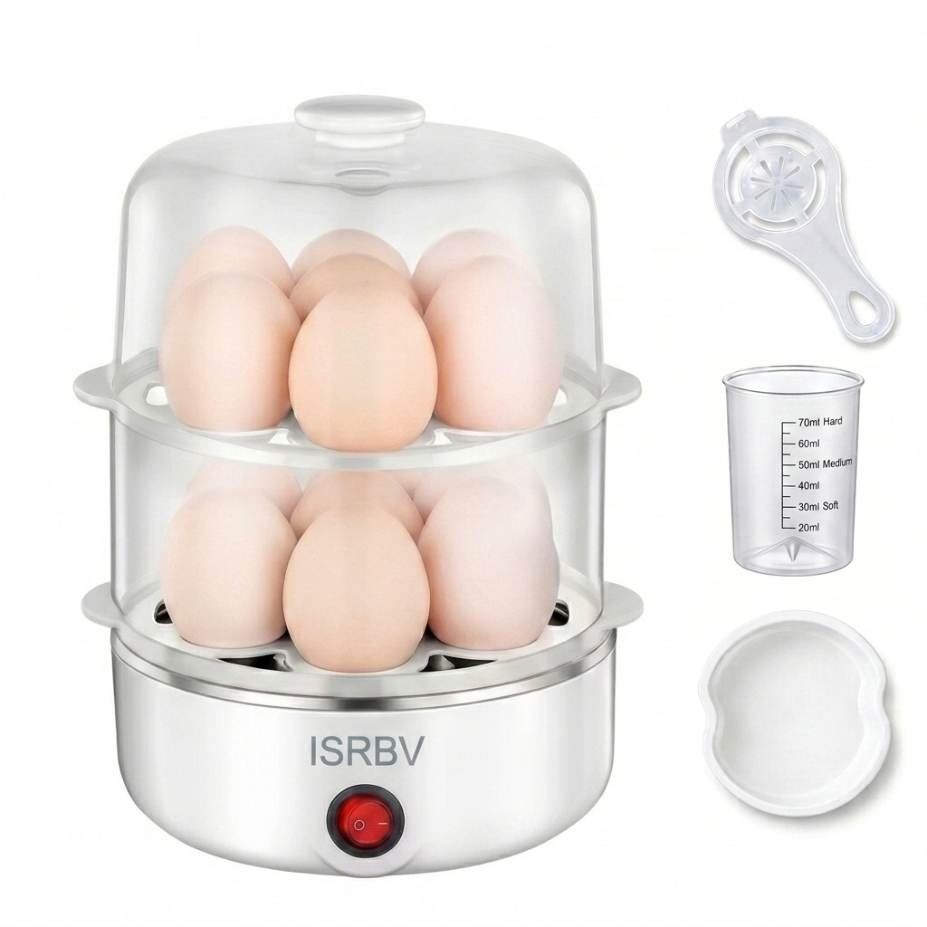 ISRBV Dual Layer Microwave Egg - đánh giá và giá Egg Cooker Rapid